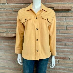 Madewell Orange Herringbone Jacket XS